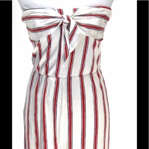 Love Tree Strapless Striped Jumpsuit, Sz Medium - Picture 3 of 9